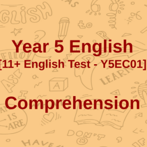 Y5 English Comprehension Exam 1